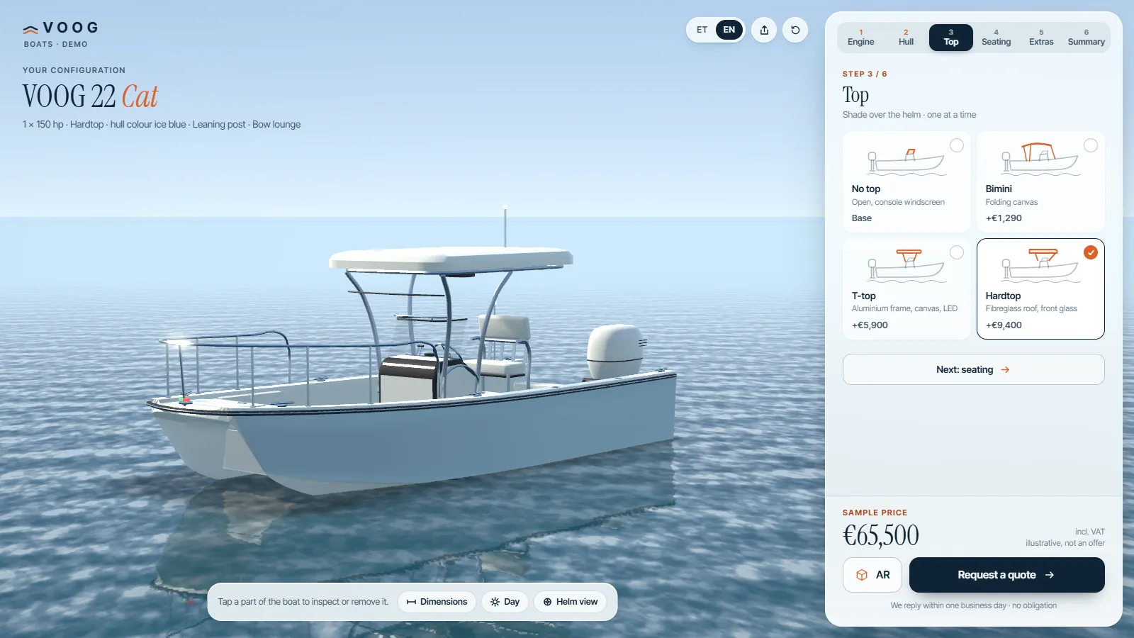Boat configurator